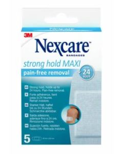 Nexcare Strong Hold Maxi Pain-free Removal Cerotti 5 Pezzi 50mmx101mm