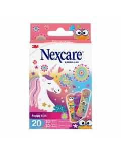 Nexcare Cerotti Happy Kids Magic Per Bambini 20 Pezzi Assortiti 