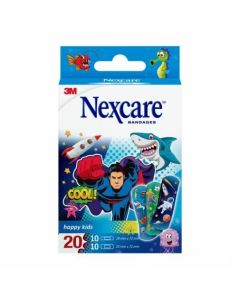 Nexcare Cerotti Happy Kids Cool Per Bambini 20 Pezzi Assortiti 