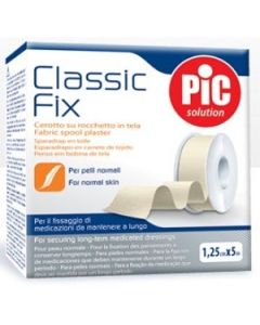 Pic Classic Fix Cerotto Rocchetto Tela Bianco 1.25cm x 5m