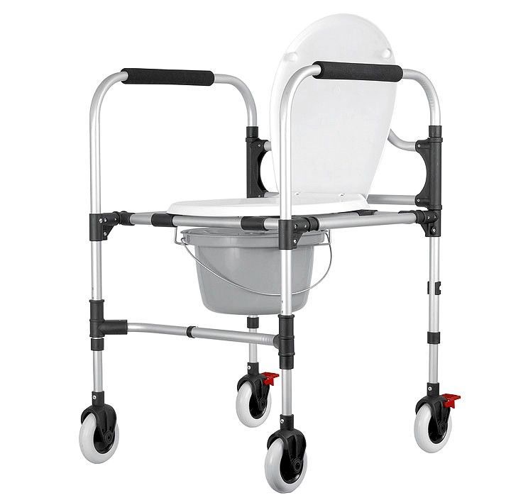 SEDIA COMODA PER DISABILI - SECCHIO REMOVIBILE - Blu