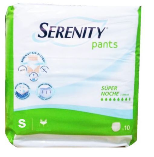 Serenity Pants Super Notte 10 Pezzi Taglia S, Incontinenza